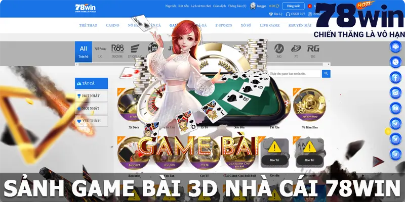 Game Bài 3D 78win – Hành Trình Khám Phá Giải Trí Tối Ưu